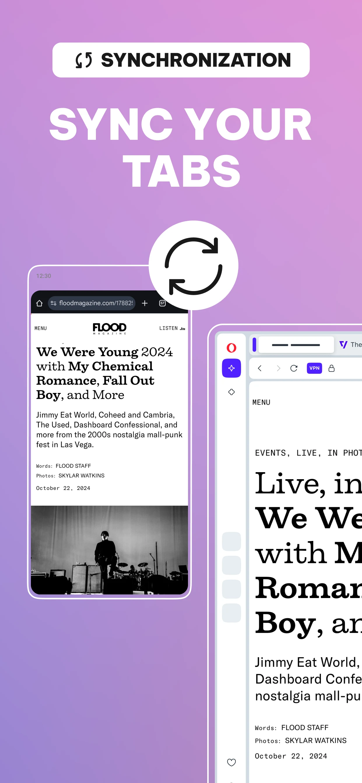 Opera browser beta with AI screenshot
